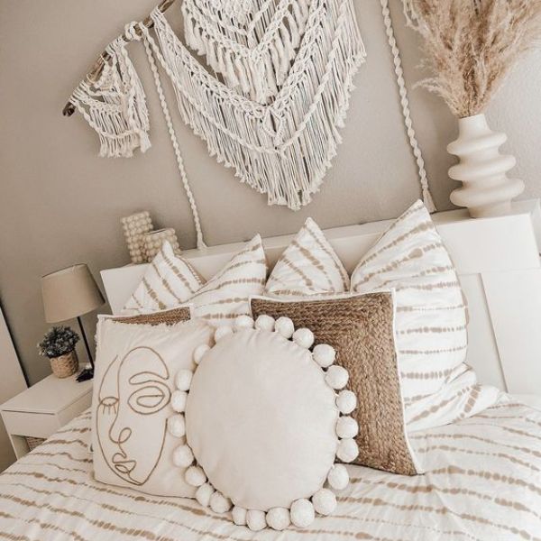 boho otthon kellemes színekkel