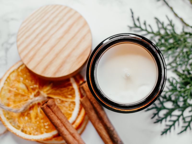 karácsonyi illatgyertya