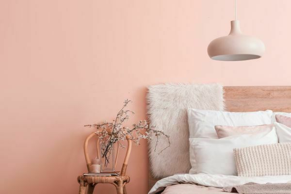 pasztell rózsaszín hálószoba
