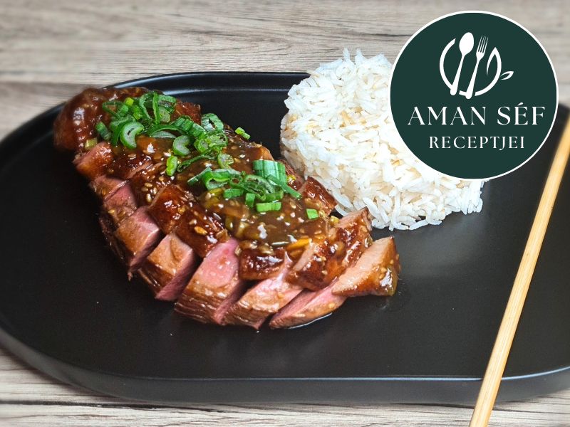 Japán teriyaki kacsamell recept