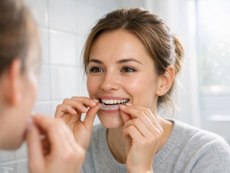 diszkrét fogszabályozás