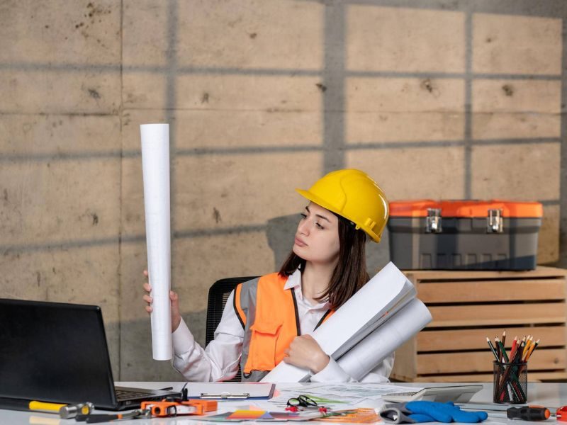 építkezés nőként