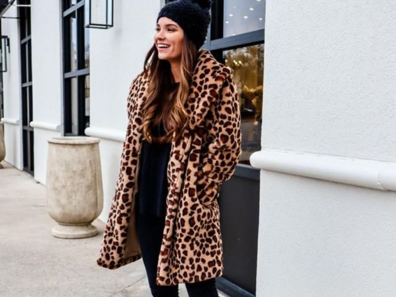 leopárdmintás outfit